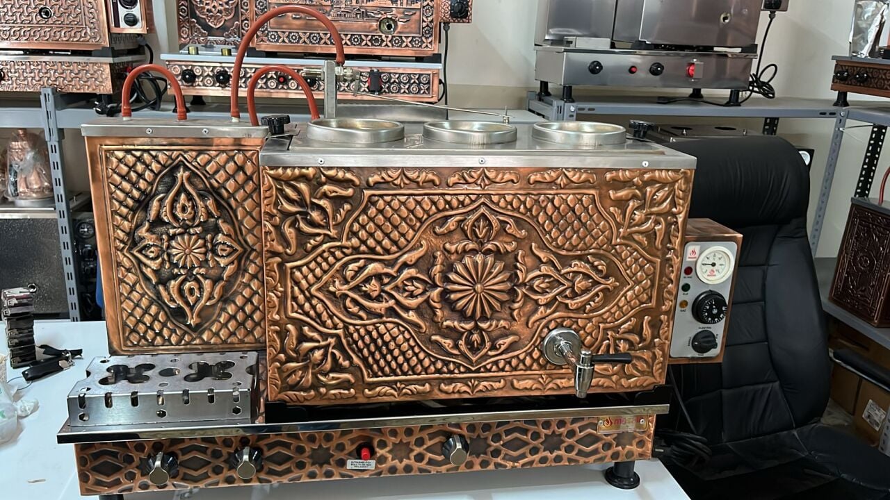 Hakkari çay kazanı, çay kazanları servis