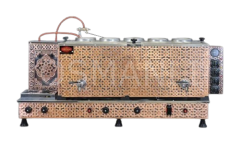 6 Demlikli Bakır Tam Otomatik Çay Kazanı GAZ+ELK