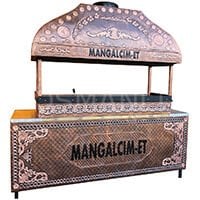 Osmanlı TEZGAHLI Bakır Ocakbaşı - AÇIK Kasa Ocakbaşı Mangal Izgara Barbekü