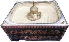 Osmanlı 4 CEZVELİK BAKIR KUMDA KAHVE MAKİNESİ