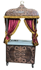 Osmanlı Kumda Kahve Standı Arabası Tezgahlı  Közde Kahve Kahveci Güzeli