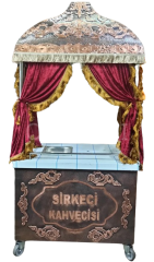 Kumda Kahve Standı Arabası Tezgahlı  Közde Kahve Kahveci Güzeli