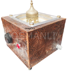 Osmanlı KUMDA KAHVE MAKİNESİ TEK CEZVELİK BAKIR