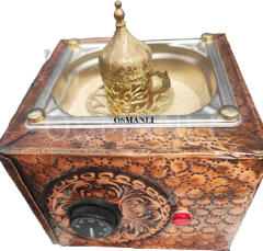 Osmanlı KUMDA KAHVE MAKİNESİ TEK CEZVELİK BAKIR