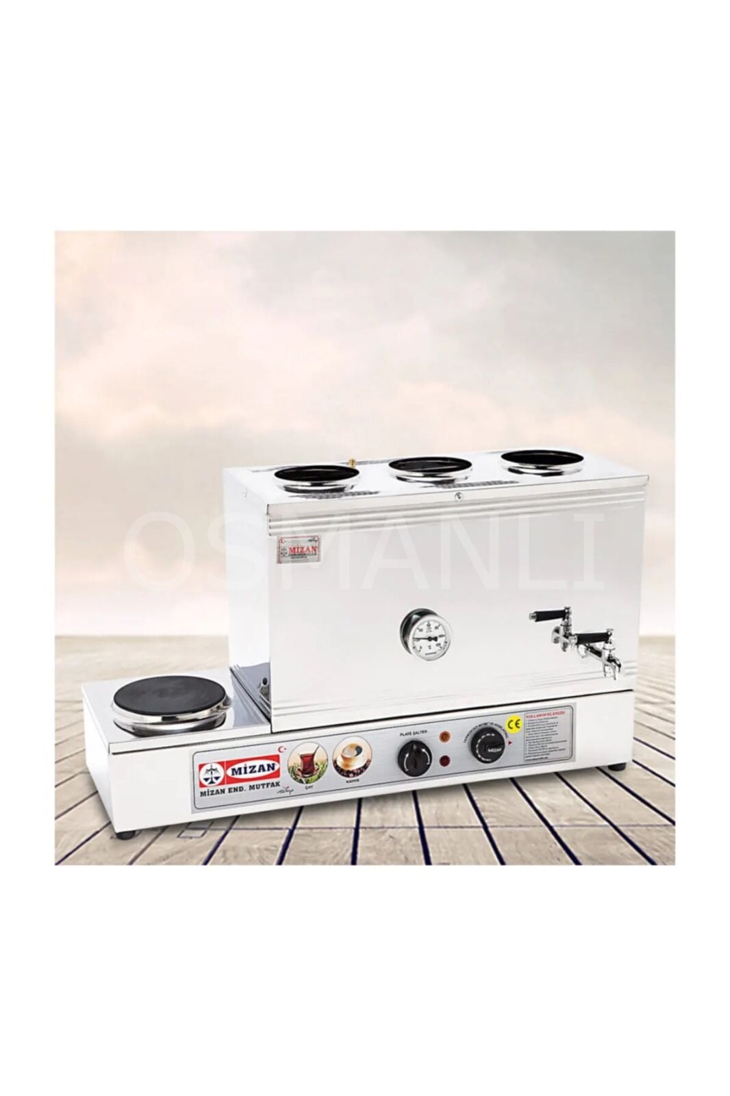 Mizan Mç208, 38 lt Üç Demlikli Elektrikli Çay Kazan
