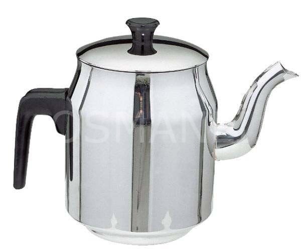 Osmanlı 3 NO ÇELİK KAHVECİ DEMLİĞİ - ÇAY KAZANI İÇİN PASLANMAZ DEMLİK ÇAYDANLIK