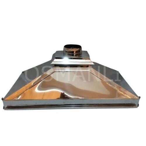 Osmanlı KROM PASLANMAZ  STATİK BOYALI DAVLUMBAZ - ÇAY KAZANI ÇAY OCAĞI İÇİN