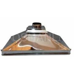 Osmanlı KROM PASLANMAZ  STATİK BOYALI DAVLUMBAZ - ÇAY KAZANI ÇAY OCAĞI İÇİN