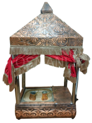 Osmanlı Masaüstü Kumda Kahve Standı Kahveci Güzeli