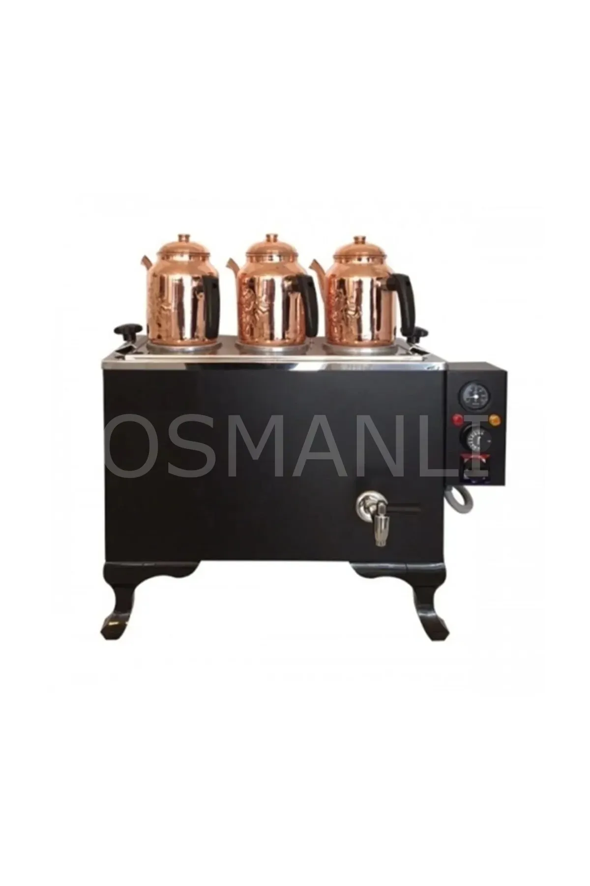 Osmanlı 3 Demlikli Elektrikli Çay Kazanı