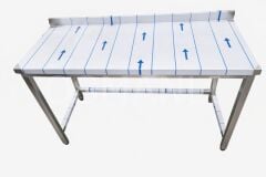 AÇIK PASLANMAZ TEZGAH - MUTFAK ÇALIŞMA TEZGAHI