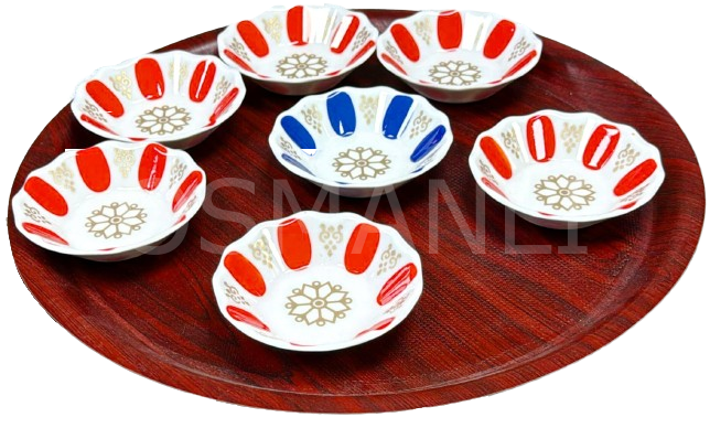 Osmanlı KÜÇÜK PLASTİK KAHVECİ TEPSİSİ