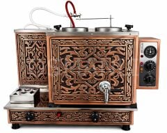 Sistem 2 Demlikli Bakır Çay Kazanı GAZ+ELK