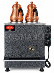 Osmanlı 2 Demlikli Elektrikli Çay Kazanı Ofis Tipi